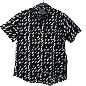 Bonobos Patterned Cotton Shirt Floral Print Slim Fit Size XL